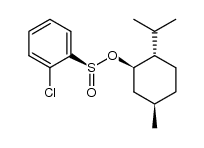 (SS,1R,2S,5R)-(-)-1-(2-chlorophenylsulfinyloxy)-2-isopropyl-5-methylcyclohaxane Structure
