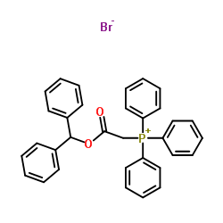 [2-(Diphenylmethoxy)-2-oxoethyl](triphenyl)phosphonium bromide Structure