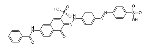 7-benzamido-4-hydroxy-3-[[4-[(4-sulphophenyl)azo]phenyl]azo]naphthalene-2-sulphonic acid picture