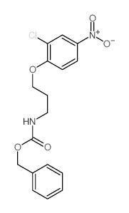 Carbamic acid,[3-(2-chloro-4-nitrophenoxy)propyl]-, benzyl ester (8CI) structure