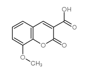 8-甲氧基-2-氧代-2H-色烯-3-羧酸结构式