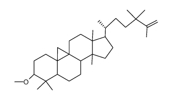 3β-Methoxy-24,24-dimethyl-9β,19-cyclo-5α-lanost-25-ene结构式
