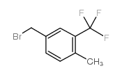 4-(溴甲基)-1-甲基-2-(三氟甲基)苯结构式