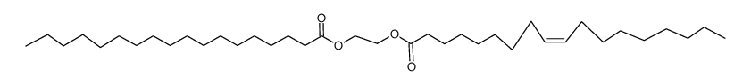 (Z)-9-Octadecenoic acid 2-(1-oxooctadecyl)oxyethyl ester结构式