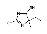 4-ethyl-4-methyl-5-thioxoimidazolidin-2-one Structure