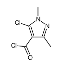 5-氯-1,3-二甲基-1H-吡唑-4-羰酰氯结构式