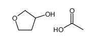 acetic acid,oxolan-3-ol结构式