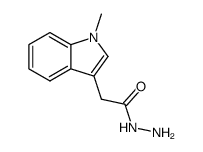 (1-methyl-indol-3-yl)-acetic acid hydrazide Structure