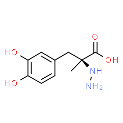 (2S)-3-(3,4-dihydroxyphenyl)-2-hydrazinyl-2-methyl-propanoic acid Structure