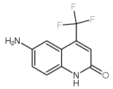 6-氨基-4-三氟甲基喹啉-2(1H)-酮结构式