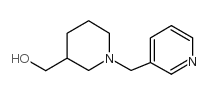 1-(吡啶-3-基甲基)哌啶-3-甲醇结构式