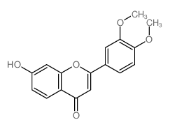 2-(3,4-Dimethoxyphenyl)-7-hydroxy-4H-chromen-4-one结构式