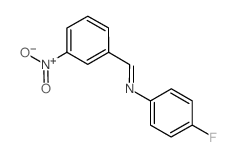 N-(3-Nitrobenzylidene)-4-fluoroaniline structure