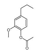 (2-methoxy-4-propylphenyl) acetate Structure