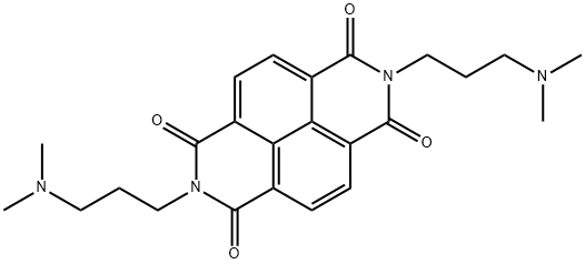 2,7-二(3-(二甲氨基)丙基)苯并[lmn][3,8]菲罗啉-1,3,6,8(2H,7H)-四酮结构式