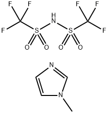 1-甲基咪唑双(三氟甲磺酰基)亚胺结构式