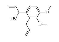 1-(2-allyl-3,4-dimethoxyphenyl)prop-2-en-1-ol结构式