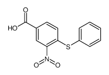 3-硝基-4-(苯硫基)苯甲酸结构式