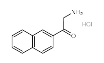 Ethanone,2-amino-1-(2-naphthalenyl)-, hydrochloride (1:1) Structure