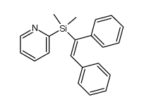 (E)-1-dimethyl(2-pyridyl)silyl-1,2-diphenylethene结构式