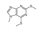 7-methyl-2,6-bis(methylsulfanyl)purine结构式