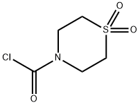 硫代吗啉-1,1-二氧化物-4-碳酰氯结构式