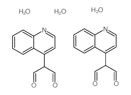 2-(4-喹啉基)丙二醛倍半水合物结构式