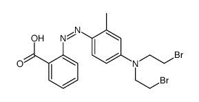 2-[[4-[bis(2-bromoethyl)amino]-2-methylphenyl]diazenyl]benzoic acid Structure