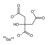 gallium-67(3+),2-hydroxypropane-1,2,3-tricarboxylate Structure