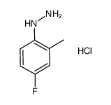 (4-Fluoro-2-methylphenyl)hydrazine hydrochloride Structure