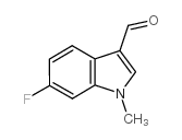 6-氟-1-甲基-1H-吲哚-3-甲醛结构式
