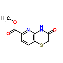 3-氧代-3,4-二氢-2H-吡啶并[3,2-b][1,4]噻嗪-6-羧酸甲酯结构式
