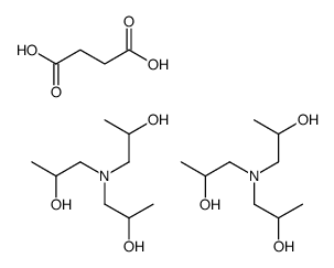 1-[bis(2-hydroxypropyl)amino]propan-2-ol,butanedioic acid Structure