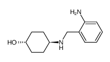 反式-4-[[((2-氨基苯基)甲基]氨基]环己醇结构式