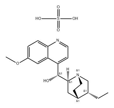 氢奎宁硫酸盐结构式