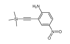 4-nitro-2-[(trimethylsilyl)ethynyl]aniline Structure