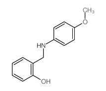 2-[[(4-methoxyphenyl)amino]methyl]phenol Structure