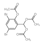Methanediol,1-[2-(acetyloxy)-3,5-dibromophenyl]-, 1,1-diacetate结构式