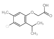 (4-氯-2-异丙基-5-甲基苯氧基)-乙酸结构式