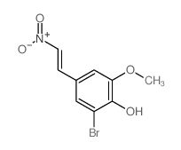 2-bromo-6-methoxy-4-(2-nitroethenyl)phenol Structure