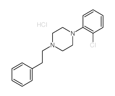 1-(2-chlorophenyl)-4-phenethyl-piperazine Structure