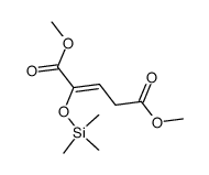 2-(Trimethylsiloxy)-2-pentenedioic acid dimethyl ester结构式