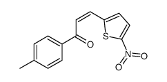 1-(4-methylphenyl)-3-(5-nitrothiophen-2-yl)prop-2-en-1-one结构式