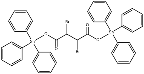 2,3-Dibromosuccinic acid bis[triphenyltin(IV)] Structure