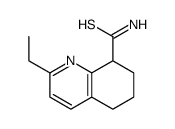 2-ethyl-5,6,7,8-tetrahydroquinoline-8-carbothioamide结构式