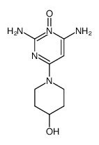 2,4-diamino-6-(4-hydroxy-1-piperidinyl)pyrimidine 3-oxide Structure
