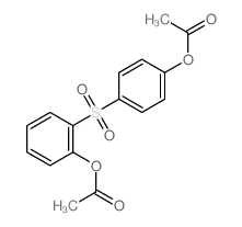 [2-(4-acetyloxyphenyl)sulfonylphenyl] acetate Structure