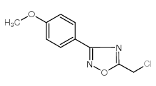 5-氯甲基-3-(4-甲氧基苯基)-1,2,4-恶二唑结构式