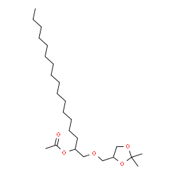 1-[(2,2-Dimethyl-1,3-dioxolan-4-yl)methoxy]-2-heptadecanol acetate结构式