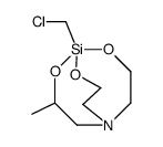 1-(chloromethyl)-3-methylsilatrane Structure